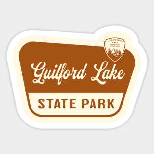 Guilford Lake State Park Ohio Sticker